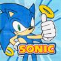 Sonic By Sega Official Licensed Kids 100% Cotton Face Cloth 2-PACK