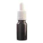 10ML Black Glass Aromatherapy Bottle With Pipette - White 18 60