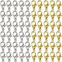 100PCS 6X12MM Stainless Steel Lobster Clasps Golden And Silvery For Diy Crafting Restoration Necklace Bracelet Anklet Jewelry Making Accessory Making Supplies