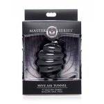 Master Series Hive Ass Tunnel Silicone Ribbed Hollow Anal Plug Large
