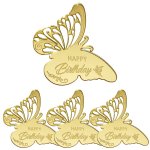 Happy Birthday Butterfly Wing Acrylic 3PC