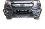 Ford Ranger Nudge Tri Bumper Face Lift 2016+ Black Stainless Steel Artav Bs 150045