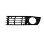 Audi A4 B6 Left Side Grille / Fog Cover With Hole Plain Black 01-04