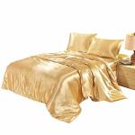 Threadinbox 100% Mulberry Silk Duvet Cover Set - 3-PIECE Set - 22 Momme Grade 6A Mulberry Silk - Features Zipper Closure And Cor