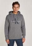 Calvin Klein Seasonal Monologo Regular Hoodie - Grey Heather