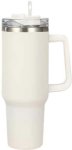 Double Wall Vacuum Flask & Straw Stainless Steel Tumbler
