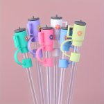 6PCS Stanley Straw Cover Caps Straw Topper For 10MM Straw Compatible With Stanley 30&40 Oz Tumbler With Handle