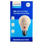 ILLUMIN8 A60 Daynight Sensor Bulb E27 6500K 9W