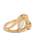 Goldair Gold Plated Cubic Zirconia Abstract Wrap Ring - M/l
