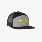 Rio 7 Panel Mesh Back Grey black Cap - Xplorer Fly Fishing