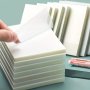 Waterproof Clear Sticky Notes - 50 Sheets Self-adhesive Translucent Pads For Journaling & Book Annotations Ideal For School & Office Use