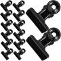 50PCS Black Metal Bulldog Clips Binder Bull Clip Clamps For Office Crafts