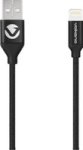 Volkano Weave Series Fabric Braided Mfi Lightning Cable - 1.2M - Black