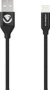 Volkano Weave Series Fabric Braided Mfi Lightning Cable - 1.2M - Black