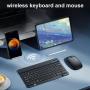 Ultra-thin Rechargeable Wireless Keyboard And Mouse Combo Set Portable Quiet Click Suitable For Mobile Phones Tablets And Computers Reduced Noise Design Long Battery Life