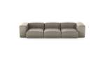 Three Module Sofa - Leather - Beige - 314CM X 115CM