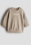 Crew-neck Sweatshirt - Beige