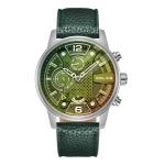 Lanshu Green Leather Strap Men's Watch PEWJF2203307