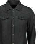 Men's Siciliano Leather Shirt Jacket - - 4XL