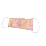 4AKID Kids Reusable Fabric 3-LAYER Non-medical Mask - Small Size - Pink With Coloured Grass