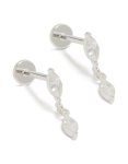 Waterproof Stainless Steel Marquise Cubic Zirconia Drop Flat Back Studs