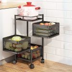 Multi Purpose Trolley Storage Organizer And Kitchen Accessories Items For Kitchen Storage Rack Square Design Fruits & Vegetable