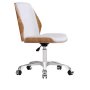 Bentwood Swivel Office Chair With Aluminum Base