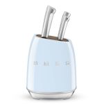 Smeg KBSF02 Knife Block Set Pastel Blue