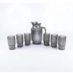 7 Piece Glassware Set Grey