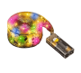 Colorful Hot-stamped Gold Satin Christmas Tree Decorative LED Lights