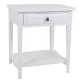 Hampton Bedside Table 1 Drawer White