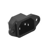 Kqcibz Iec 320 C14 Male Plug 3 Pins Pcb Panel Power Inlet Socket Connector