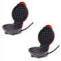 2 Pieces MINI Non-stick Waffle Maker