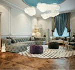Cloud Suspension Acrylic Light – L500 600 750 1000 1200