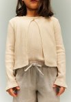 Wide Linen-blend Pull-on Trousers - Ecru