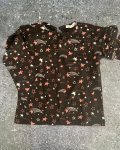 Daily Friend Black Stars Long Sleeve Top 6 7Y
