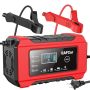Eafcar 12V 6A Car Battery Charger Trickle Charger And Maintainer Smart Fully Automatic Battery Charger W/temperature Compensation For Lead Acid Batt