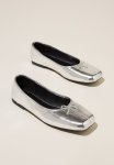 Cotton On Ziggy Ballet - Silver Textured