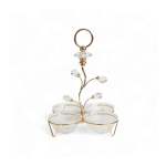 4 Piece Snack Bowl Set Gold