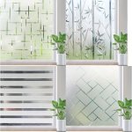 1PC Window Film Privacy Frosted Glass Window Films Static Cling Removable Heat Control Uv Blocking Door Window Covering Window S