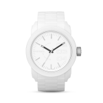 Diesel Men&apos S Double Down S44 White Silicone Watch
