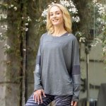 Ethereal Edge Long Sleeve Top Charcoal - M Grey