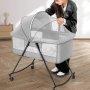 Baby Rocker Bassinet Crib & Co-sleeper With Detachable Mosquito Net