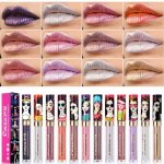 11 Color Lip Gloss Metallic Shimmer Glitter Finish Lipstick Long Lasting Waterproof Lip Stain Valentine's Day Gifts For Music Fe