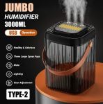Zs - Jumbo Humidifier 3000ML - Black