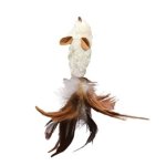 CAT Kong White Feather Mouse Refillable Plush Toy Waggs Pet Shop