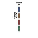 NB408 - - B18 N1 - 14X40MM - 150 Index Vintage Labels