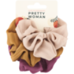 Pretty Woman Hair Accessories Rust Texture Scrunchies 3 Piece