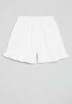 PoP Candy Frilled Hem Shorts-white