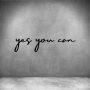 Yes You Can - L 450MM / Matt Gold/brass / Font 4
